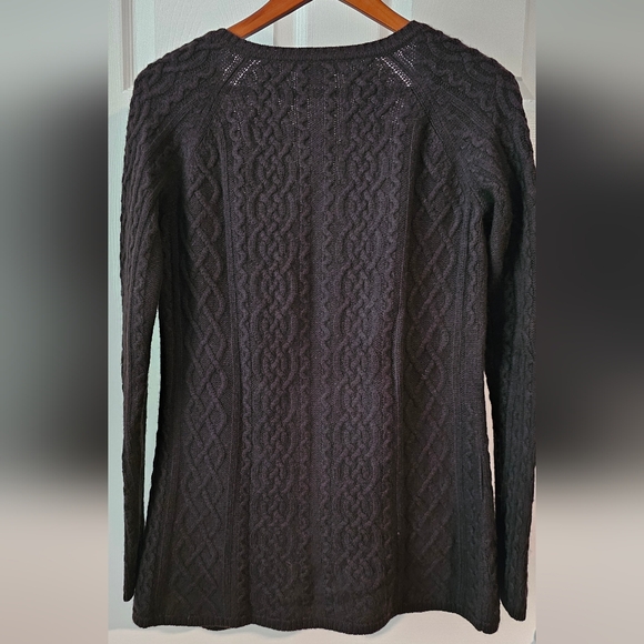 Brown Theory Cashmere Fisherman Knit Sweater - Picture 2 of 5